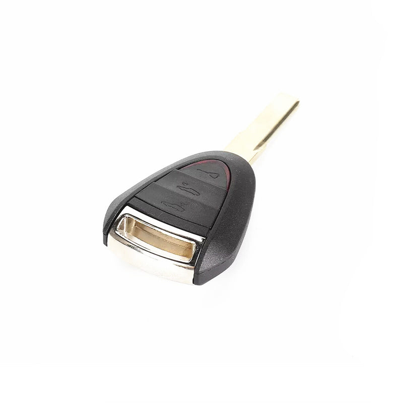 WXZOS 2/3 Buttons Remote Key Fob Shell w/Rubber Mat for Porsche Boxster 987 2005-2012