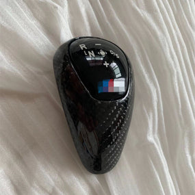 Carbon Fibre Gear Shift Knob Panel w/M Sticker for BMW M6 F06 F12 F13 2012-2018
