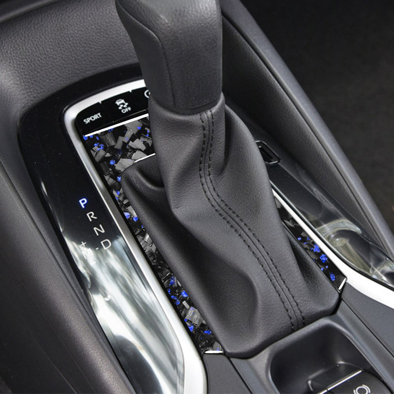 WXZOS Genuine Carbon Fiber Gear Shift Lever Panel Trim for Toyota Corolla 2019-2020
