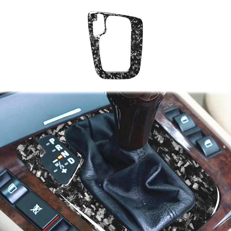 WXZOS Genuine Carbon Fiber Gear Shift Lever Panel Trim for BMW E46 3series 1998-2005