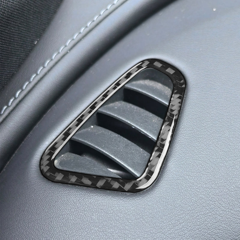 WXZOS Carbon Fiber Dashboard Air Outlet Vent Trim for Mercedes W206 C-class 2022-2024