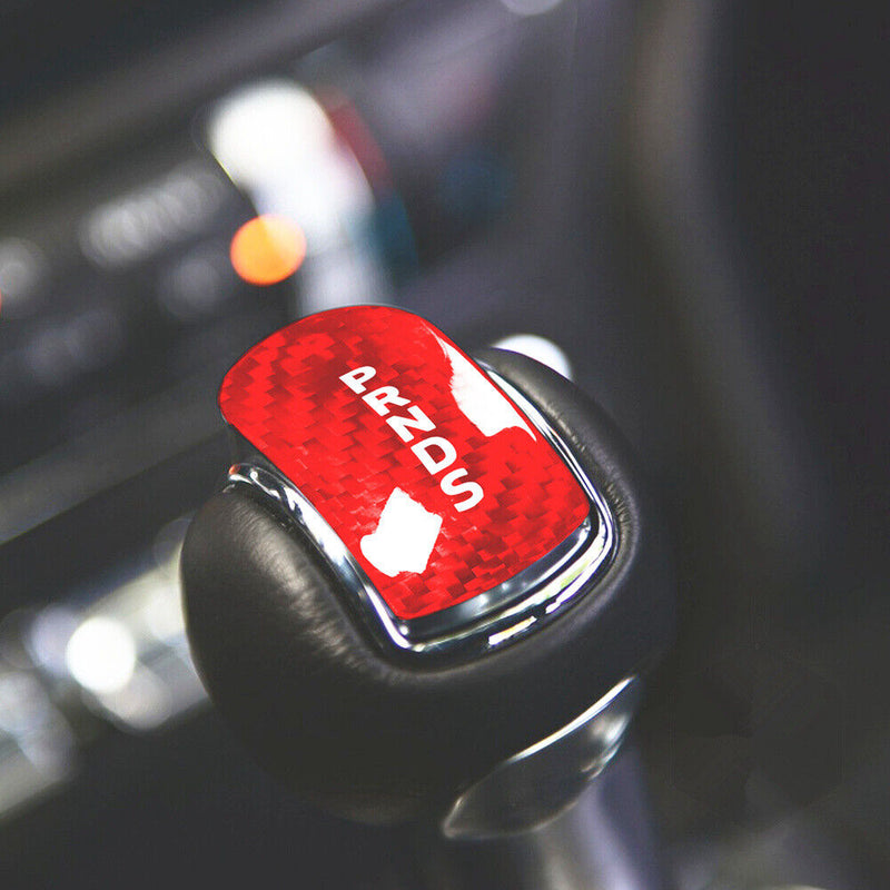 Vendo Guarnizione Pomello Cambio Rosso in Fibra di Carbonio per Ford Mustang ...