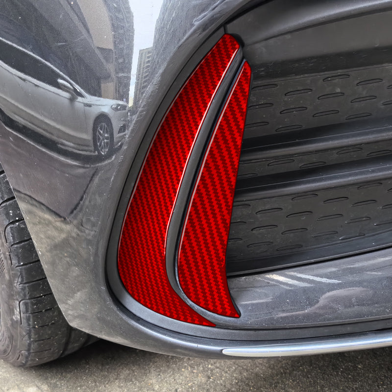 WXZOS Genuine Carbon Fiber Side Air Intake Trim for Mercedes W206 C-class 2022-2024