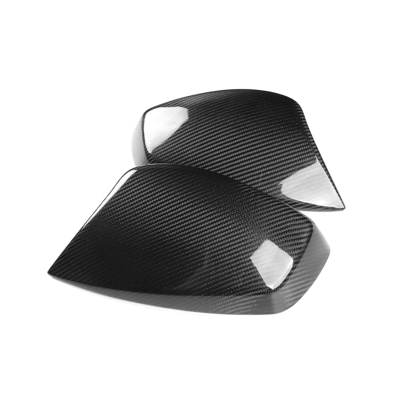 WXZOS Genuine Carbon Fiber Wing Mirror Trim for BMW 5series E60 4Door Sedan 2003-2007