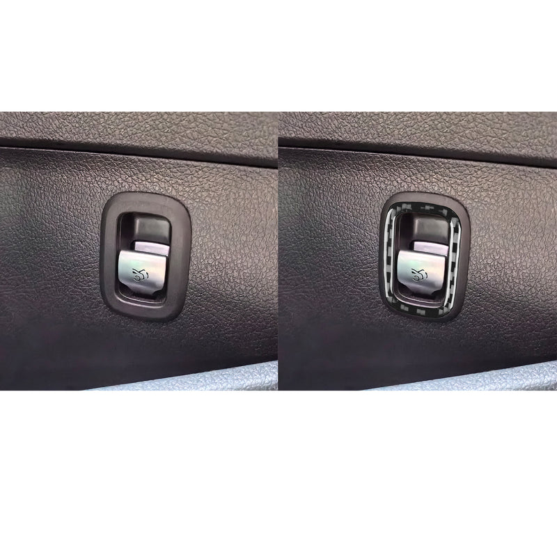 WXZOS Genuine Carbon Fiber Rear Trunk Switch Trim for Mercedes W206 C-class 2022-2024