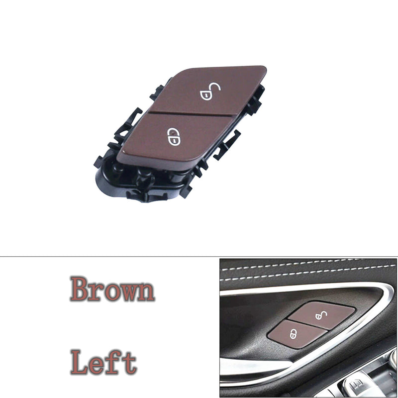 WXZOS Brown Front Left Door Lock Switch for Mercedes-Benz W253 GLC 2015-2019