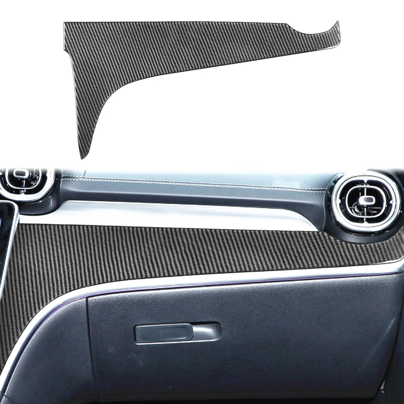 WXZOS Genuine Carbon Fiber ‌Passenger Side Dash Trim for Benz W206 C-class 2022-2024