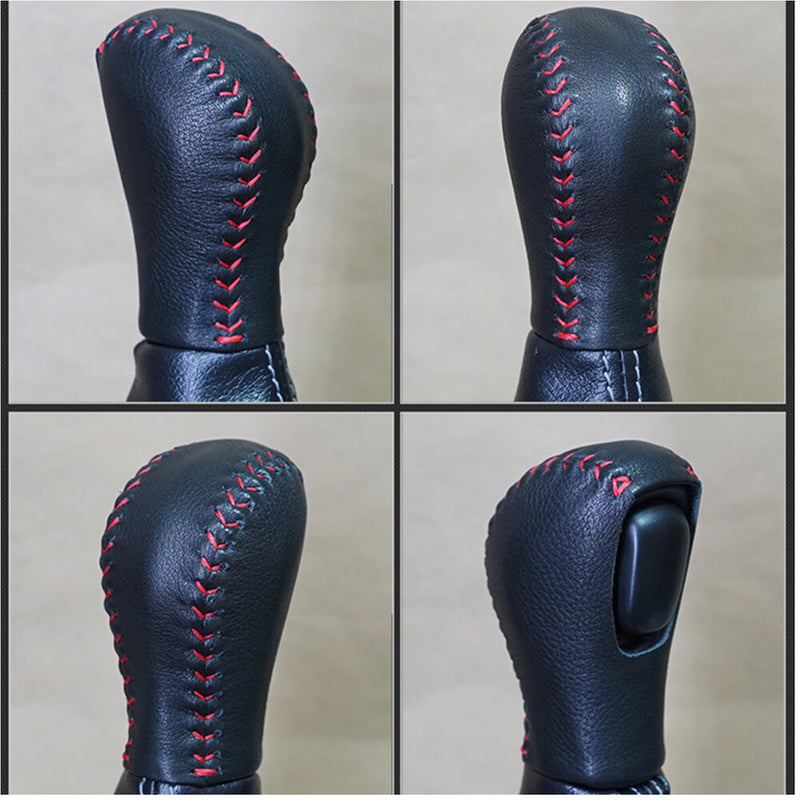 WXZOS Gear Shift Knob Protective Leather Cover for INFINITI Q50 QX50 2013-2016