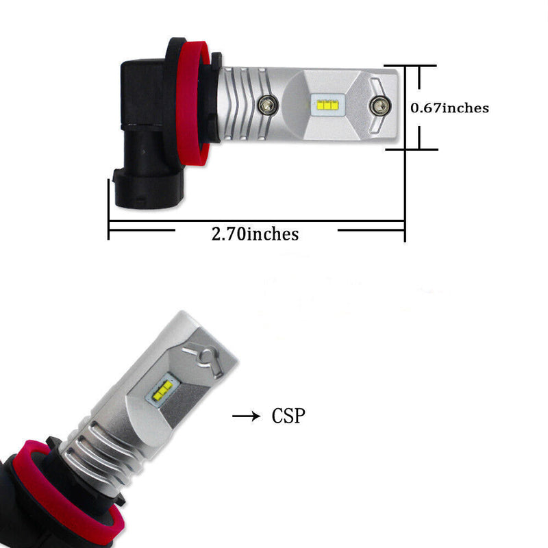 Best Sale 2Pcs LED Fog Lights Bulbs White For Toyota Tacoma 2012-2018