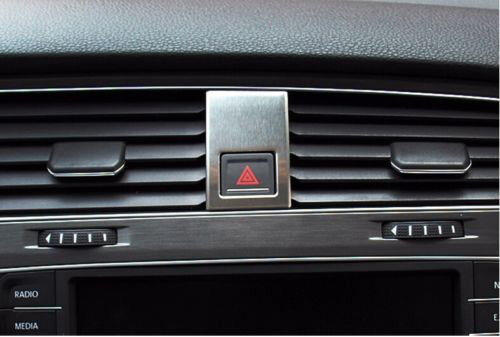 Double jump lamp decoration sticker for LHD VW Golf 7 MK7 GTI 2013~2015