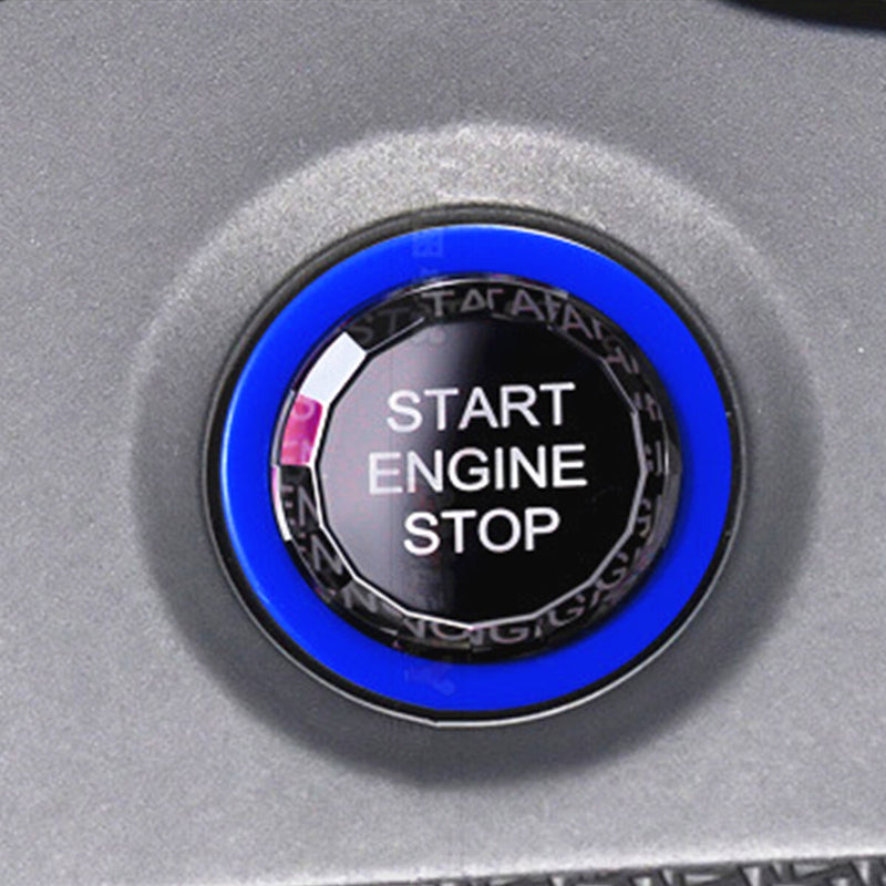 WXZOS Crystal Start Stop Ignition Switch Button Cover for Audi Q5 SQ5 2019-2024