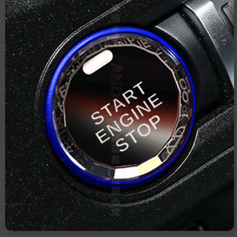 WXZOS Crystal Start Stop Ignition Switch Push Button Cover for Ford Mustang 2018-2023