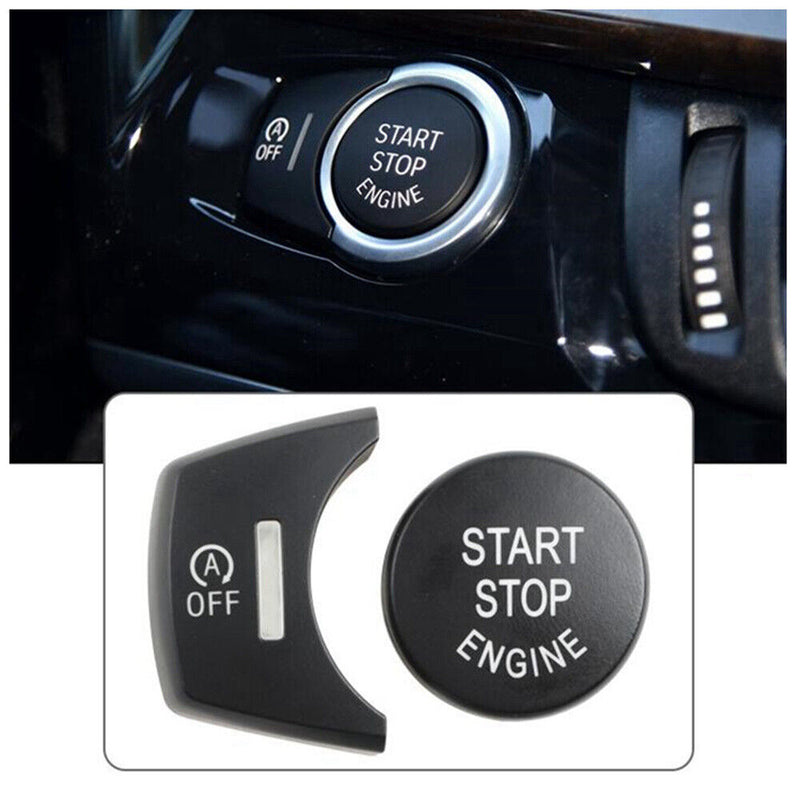 Black Engine Start Stop Button Cover Kit for BMW X3 F25 2011-2017 X4 F26 2013-18