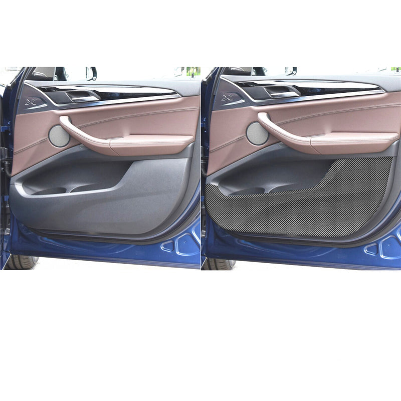 WXZOS 1SET PVC Interior Door Panel Cover Anti-collision Film for BMW X3 G01 2018-2023