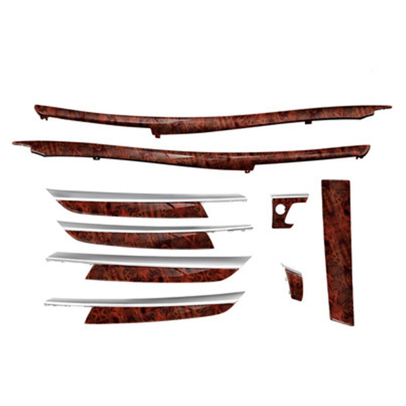 Peach Wood Grain Center Console Panel Inner Door Panel for BMW 2008-2013 X5 X6