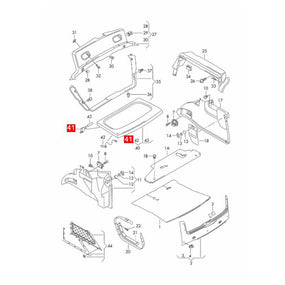 1J6863534 Rear Trunk Parcel Cargo Cover Shelf Hinge for VW Jetta MK4 Golf GTI