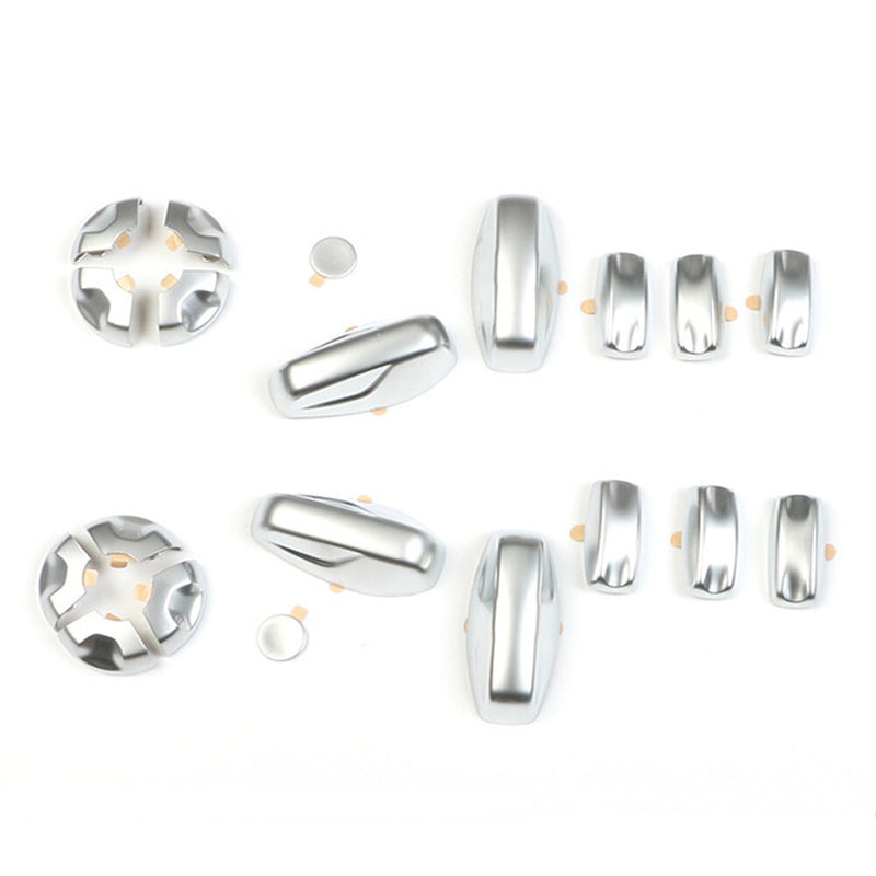 WXZOS 1PC Seat Adjustment Button Cover Trim Chrome Sticker for Porsche 911(992)2019-24