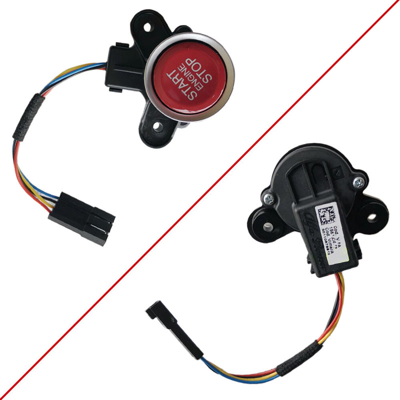 WXZOS Engine Igntion START STOP Switch Red Button for Alfa Romeo Stelvio 2017-2024