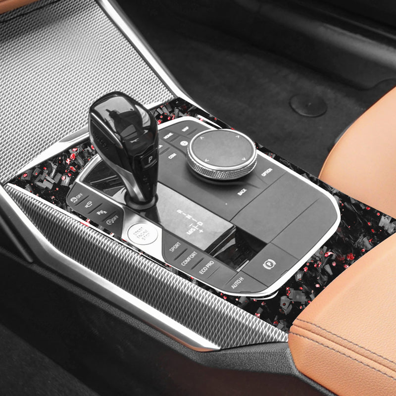 WXZOS Genuine Carbon Fiber Gear Shift Lever Panel Trim for BMW G20 3series 2020-2022