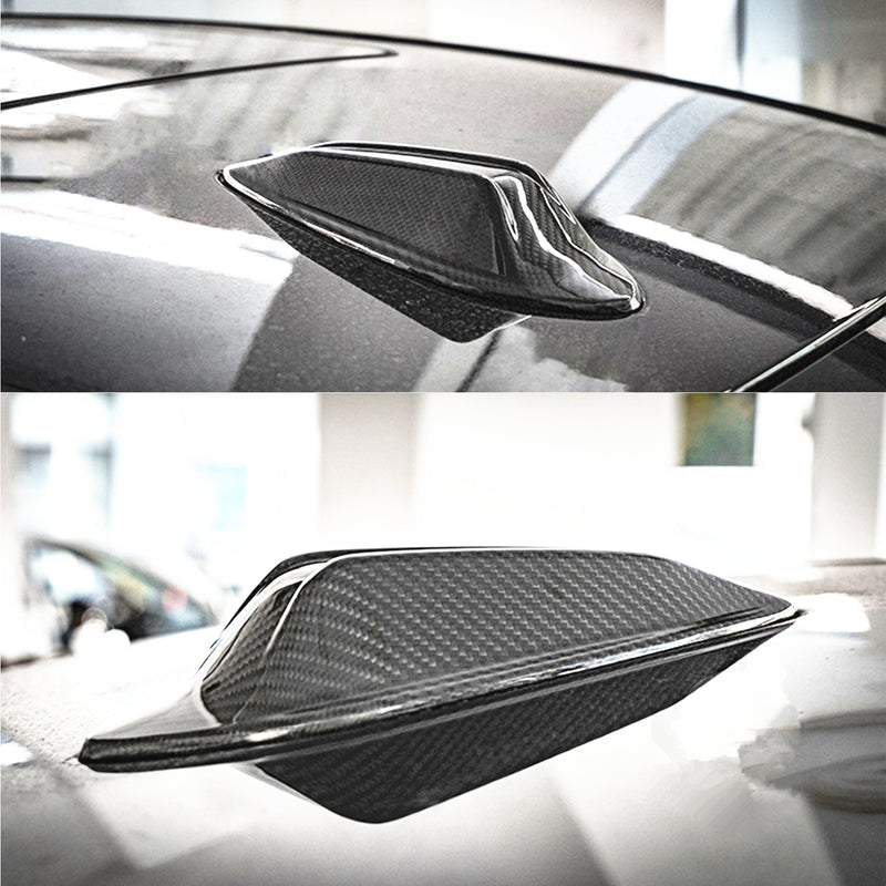 WXZOS Genuine Carbon Fiber Roof Shark Antenna Cover for BMW M2 G87 X4 2023-2025