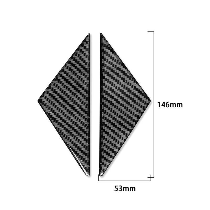 WXZOS Genuine Carbon Fiber A-Pillar Cover Trim for Porsche 718 Boxster (982) 2017-2025