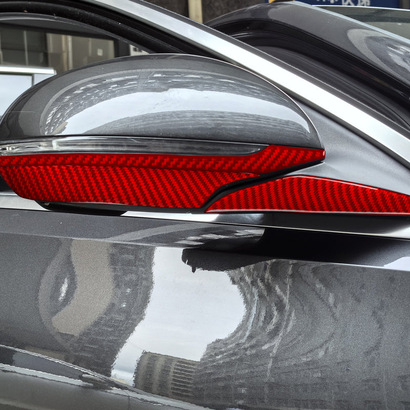 WXZOS Genuine Carbon Fiber Side Wing Mirror Trim for Mercedes W206 C-class 2022-2024