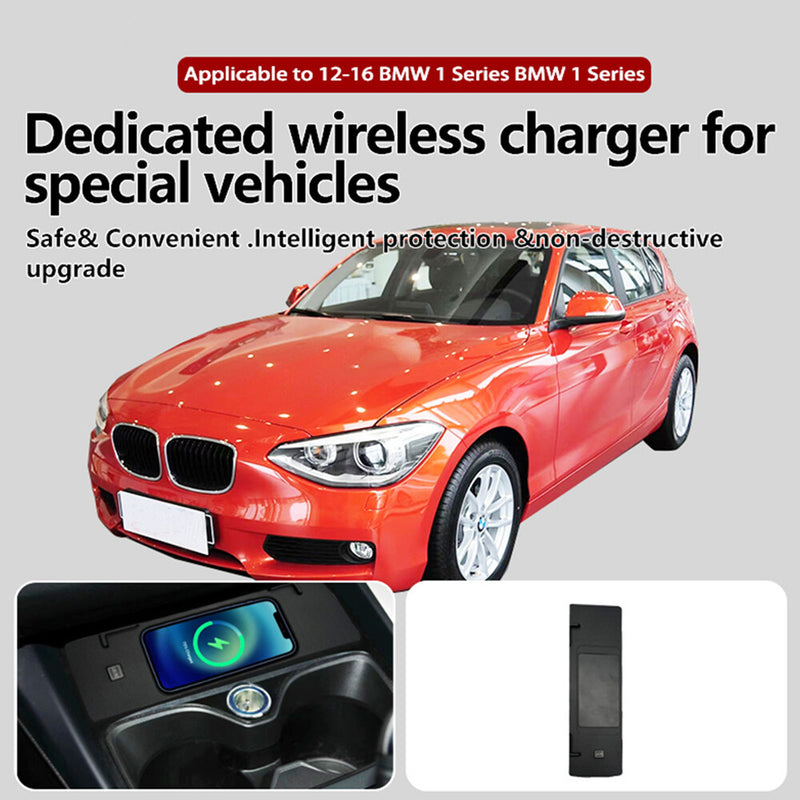 WXZOS Center Console Phone Wireless Fast Charging Pad for BMW 1series F20 2013-2016