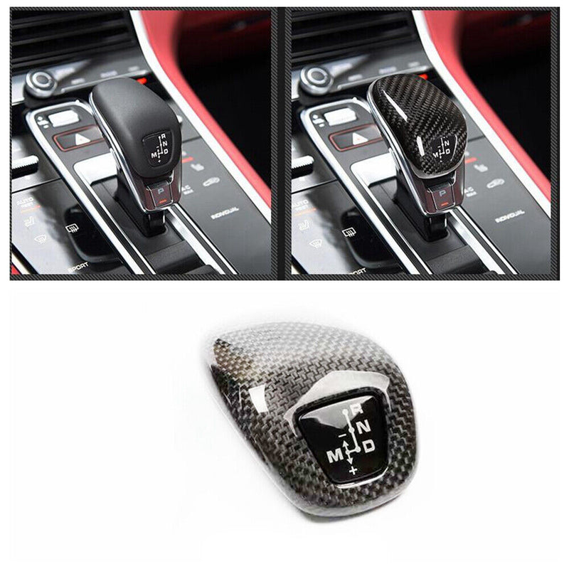 LHD Carbon fiber Gear Shift Knob Panel Sticker for Porsche Panamera 2017-2020