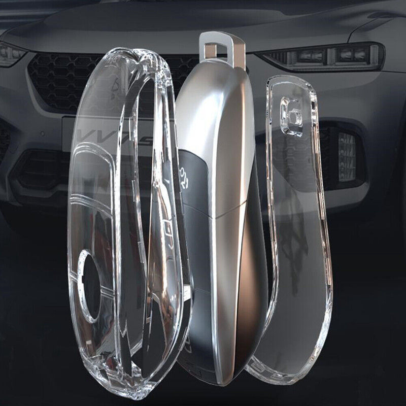 TPU Remote Smart Key Case Cover for Benz A B C E S G W205 W213 W222 W464 2016-21