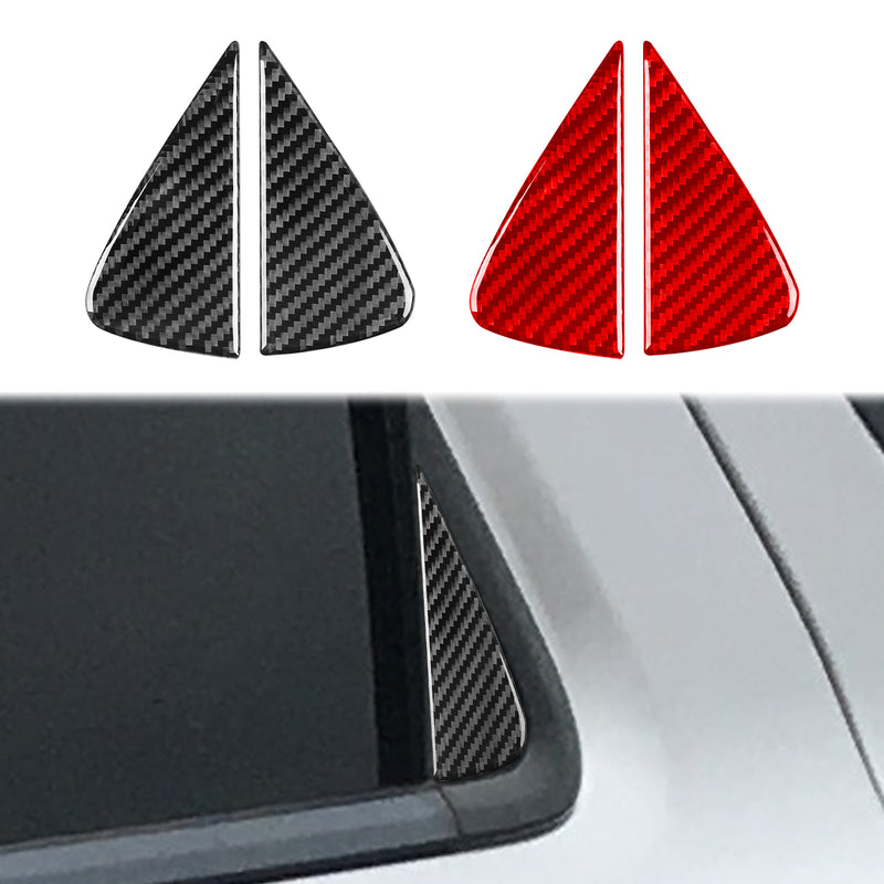 WXZOS Genuine Carbon Fiber Exterior Door C-Pillar Trim for Dodge Durango 2011-2019