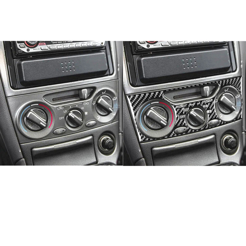 WXZOS Genuine Carbon Fiber A/C Heater Control Panel Trim for Toyota Celica 2000-2005