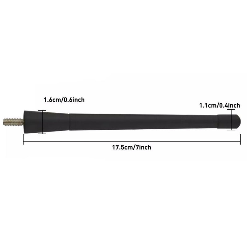 WXZOS 7" Short Mast AM/FM Radio Antenna w/Screws Kit for Dodge Neon 2001-2016