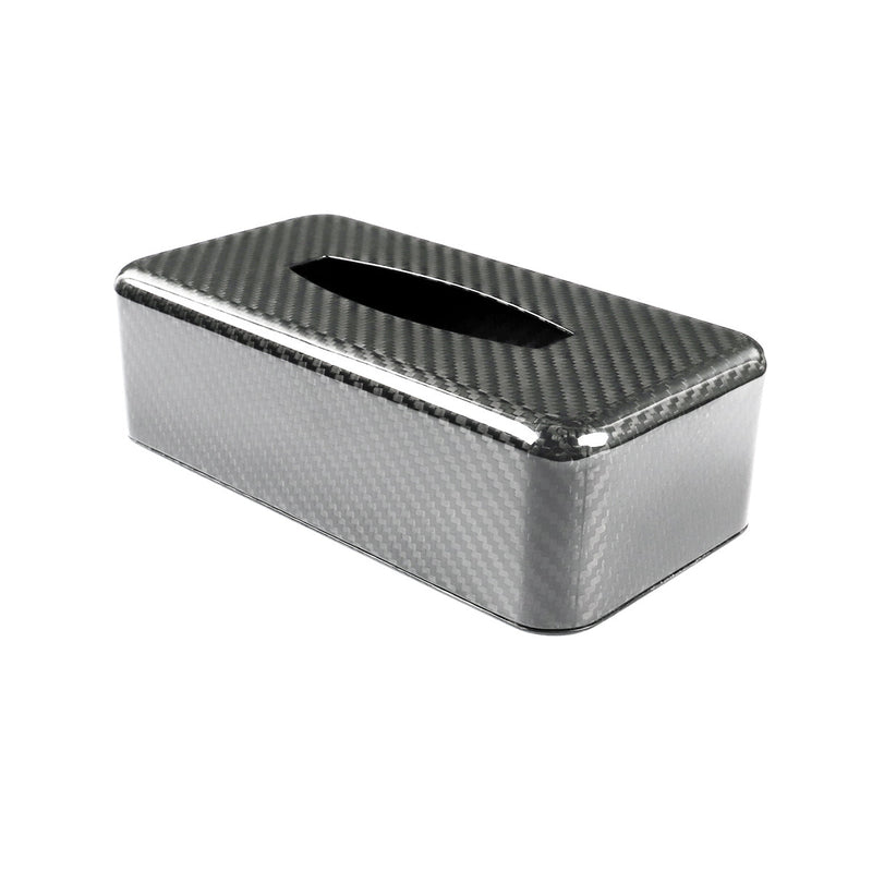 WXZOS 1PC Genuine Carbon Fiber ‌Facial Tissue Storage Box for All car