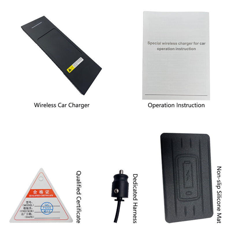 WXZOS Center Console Phone Wireless Fast Charging Pad for Audi Q5 SQ5 2010-2017