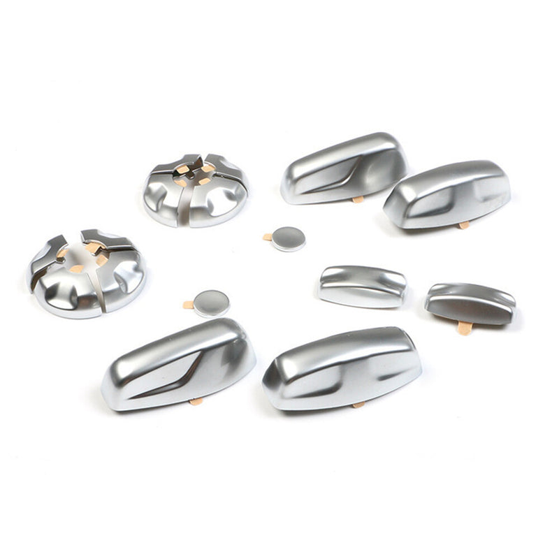 WXZOS 1PC Seat Adjustment Button Cover Trim Chrome Sticker for Porsche Cayenne 2022-24