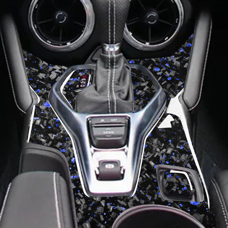 WXZOS Genuine Carbon Fiber Gear Shift Lever Panel Trim for Chevrolet Camaro 2017-2019