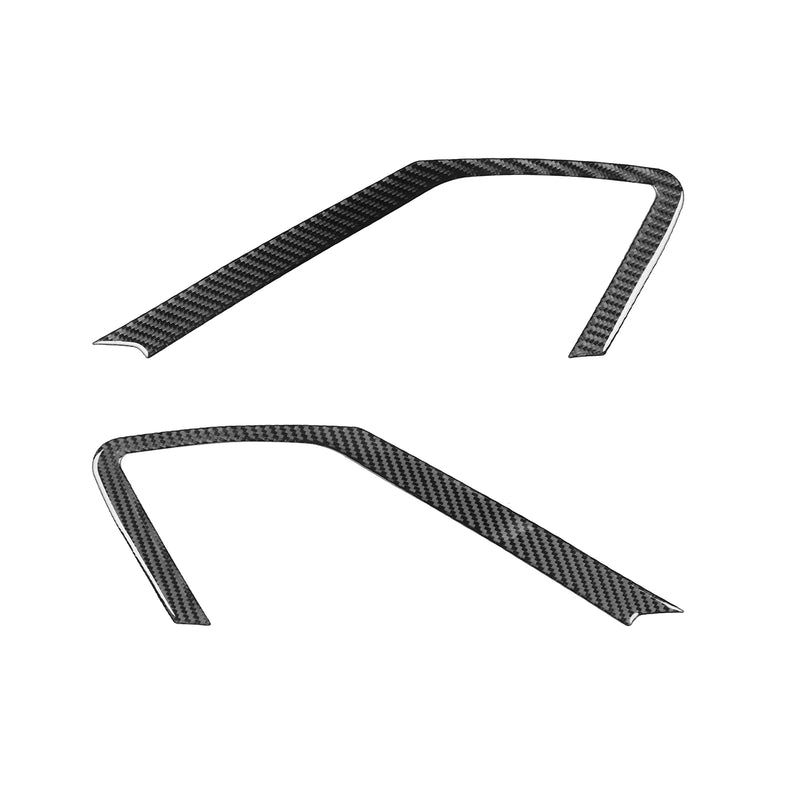 WXZOS Genuine Carbon Fiber Door Speaker FrameTrim for Chevrolet Corvette C8 2020-2024