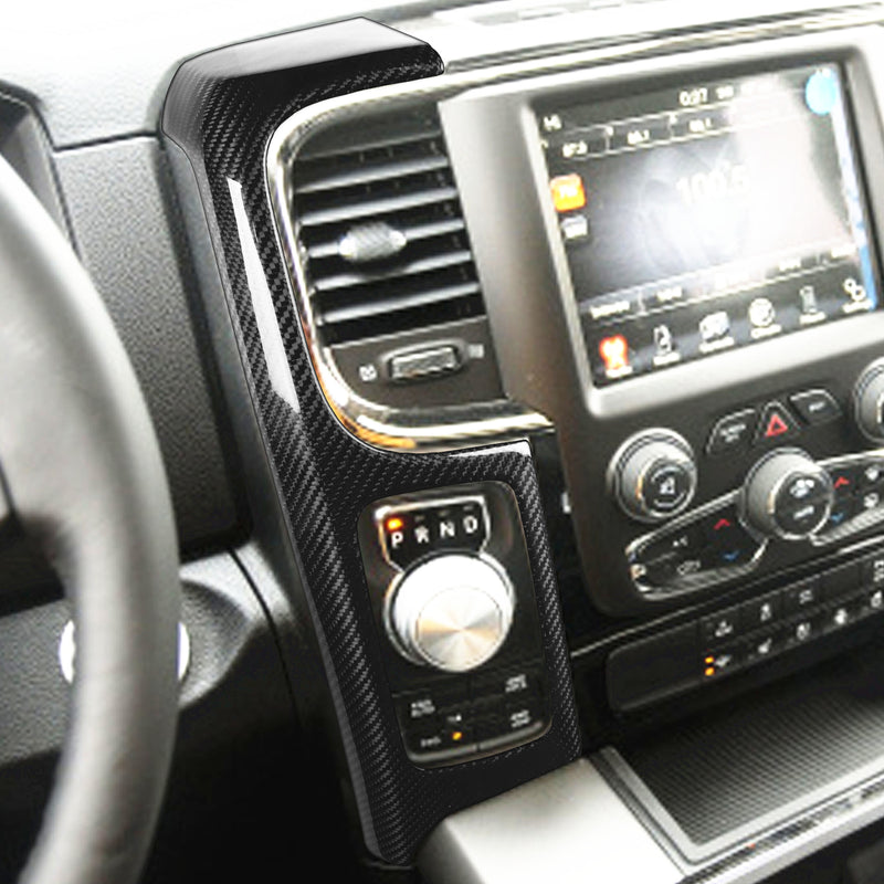 WXZOS Genuine Carbon Fiber Dashboard Air Outlet Vent Trim for Ram 1500 2500 2013-2018