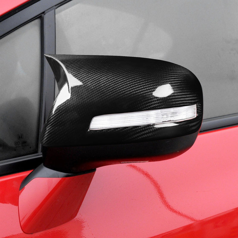 WXZOS Genuine Carbon Fiber Wing Mirror Trim for Honda Civic 2012-2015