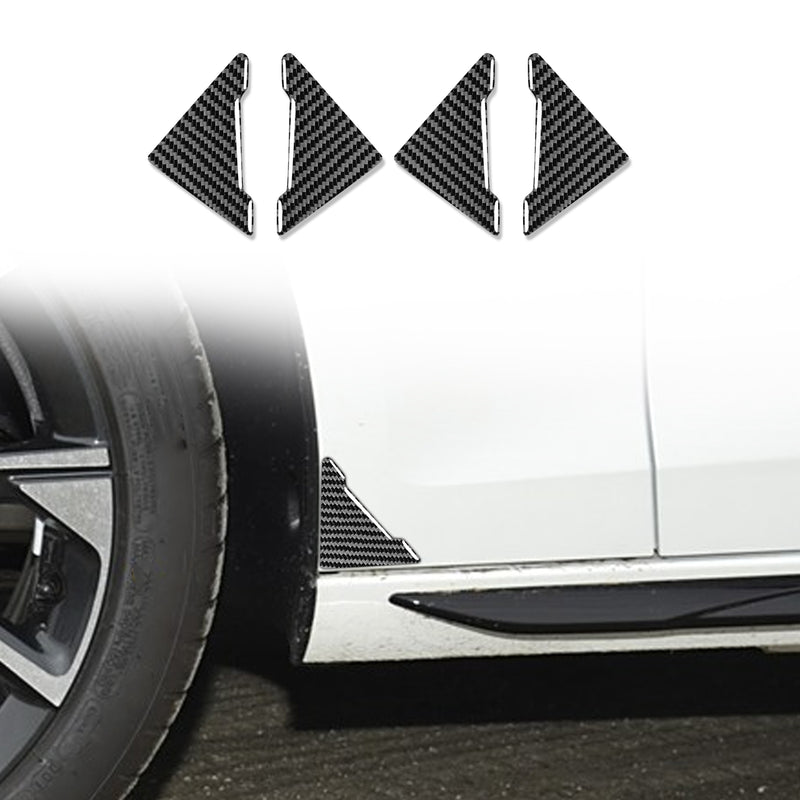 WXZOS Genuine Carbon Fiber Door Plate Anti-Collision Sticker for BMW F06 F12 2012-2018