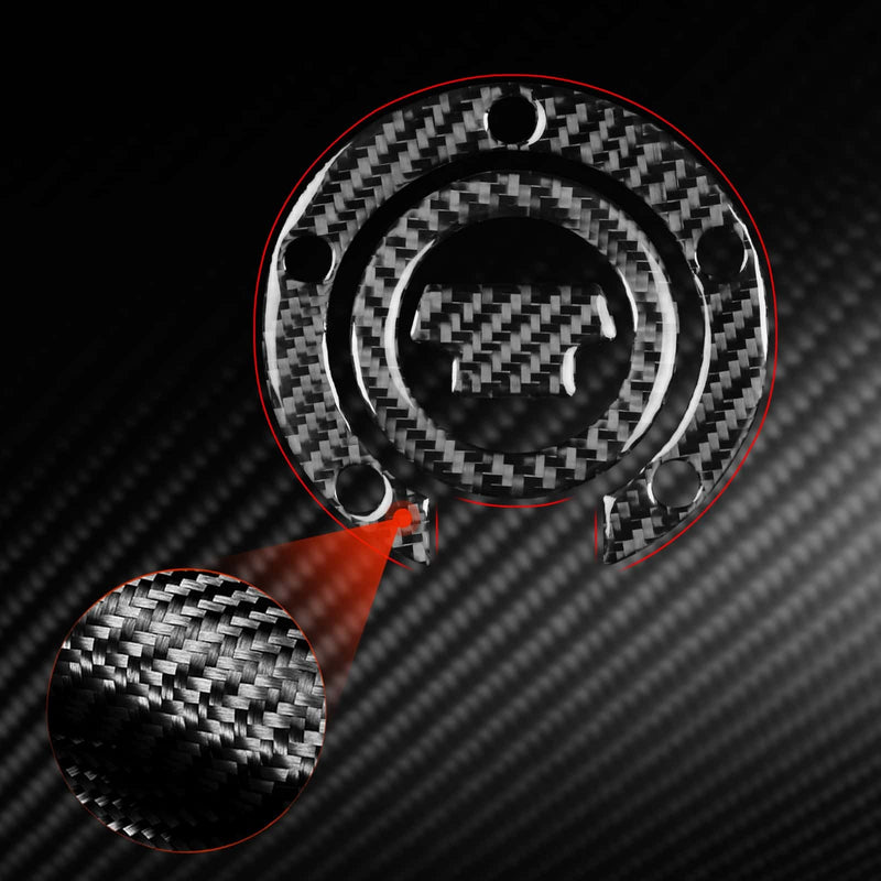 WXZOS Carbon Fiber Fuel Tank Cap Trim for Yamaha YZF R1 YZF R6 FZ1 FZ8 MT-07 MT-09