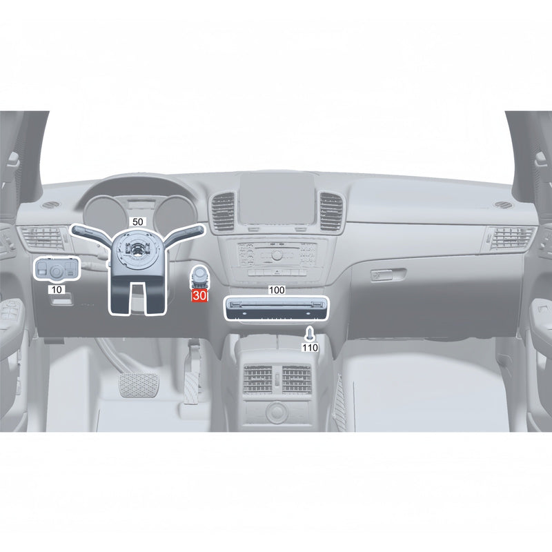 Engine Start/Stop Switch Button Cover for Mercedes-Benz W247 B-Class 2020-2026