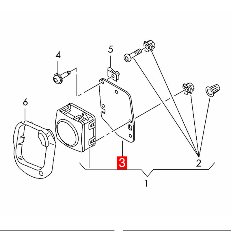 WXZOS Front Right Distronic Radar Bracket for Audi A6 C7 S6 RS6 A6 Avant 2016-2018