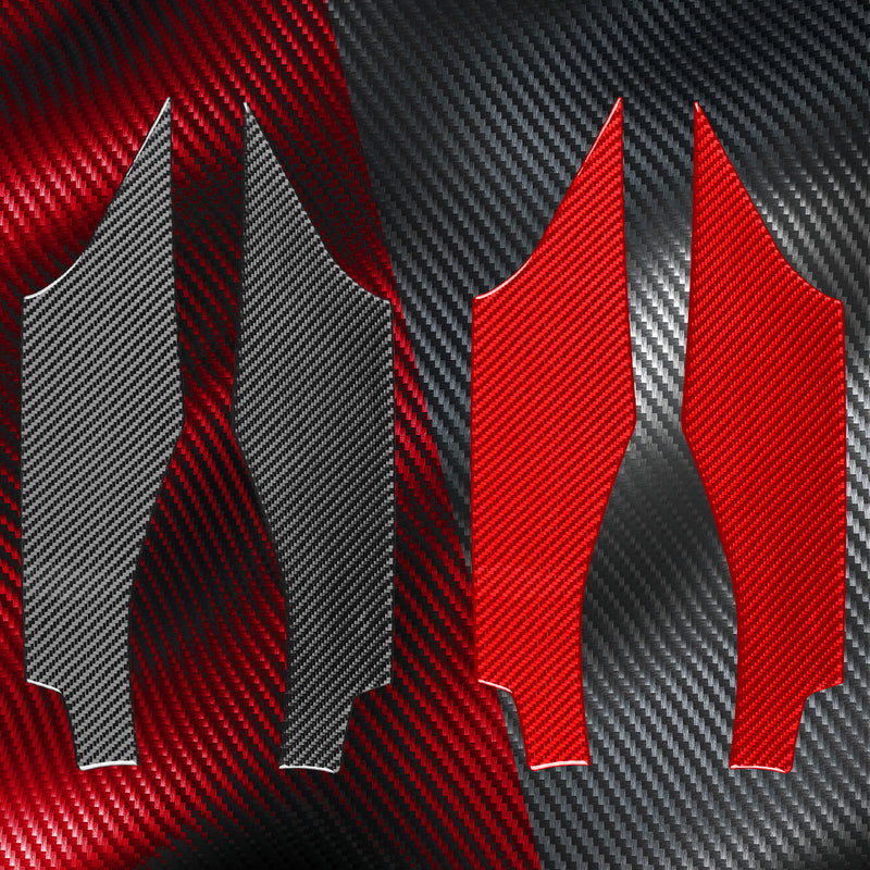 WXZOS Genuine Carbon Fiber Door Panel Trim for Chevrolet Corvette C8 2020-2024