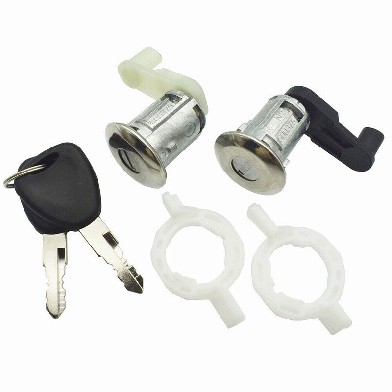 2Pcs Door Lock Cylinder w/Keys for Renault Megane 1996-2003 Master 1998-2008