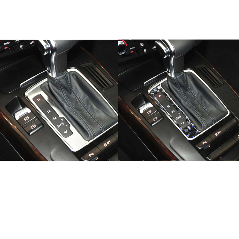 WXZOS Genuine Carbon Fiber Gear Shift Lever Panel Trim for Audi A5 S5 RS5 2008-2016