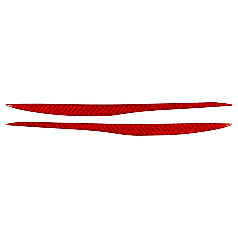 WXZOS Genuine Carbon Fiber Headlight Eyebrow Trim for Mercedes W206 C-class 2022-2024