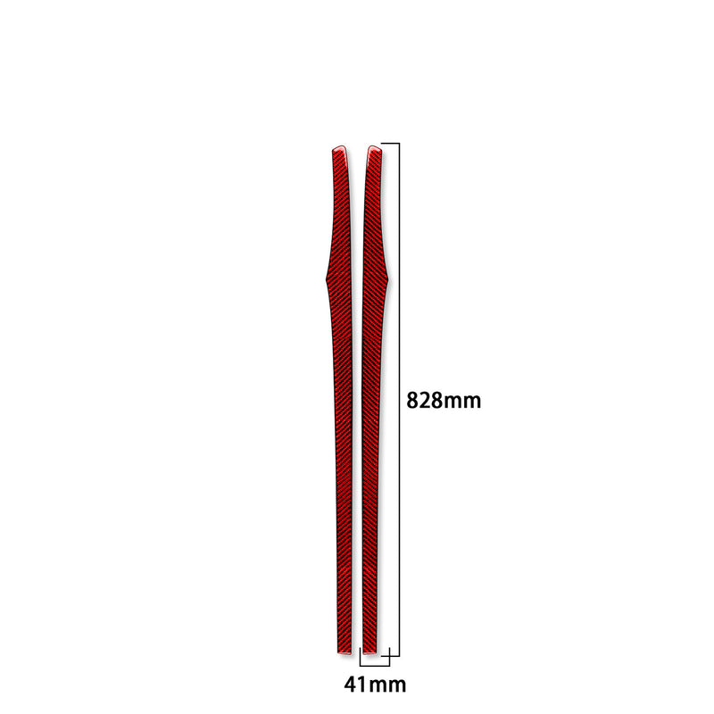 WXZOS Genuine Carbon Fiber Door Panel Trim for Porsche 718 Cayman 982 2017-2025