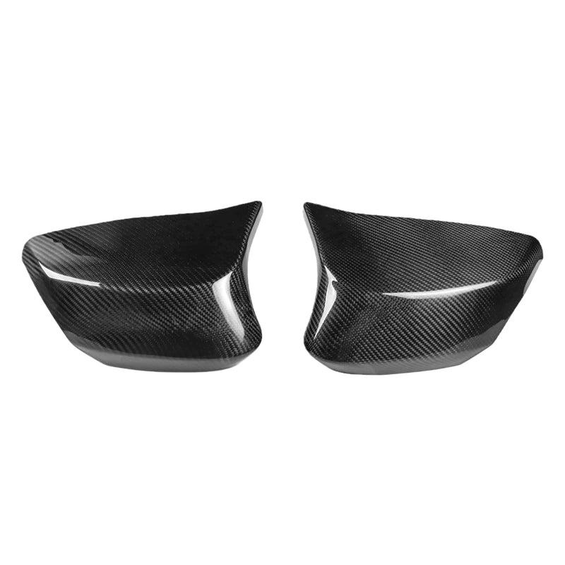 WXZOS Dry Carbon Fiber Side Wing Mirror Cover Trim for Chevrolet Corvette C8 2022-2024