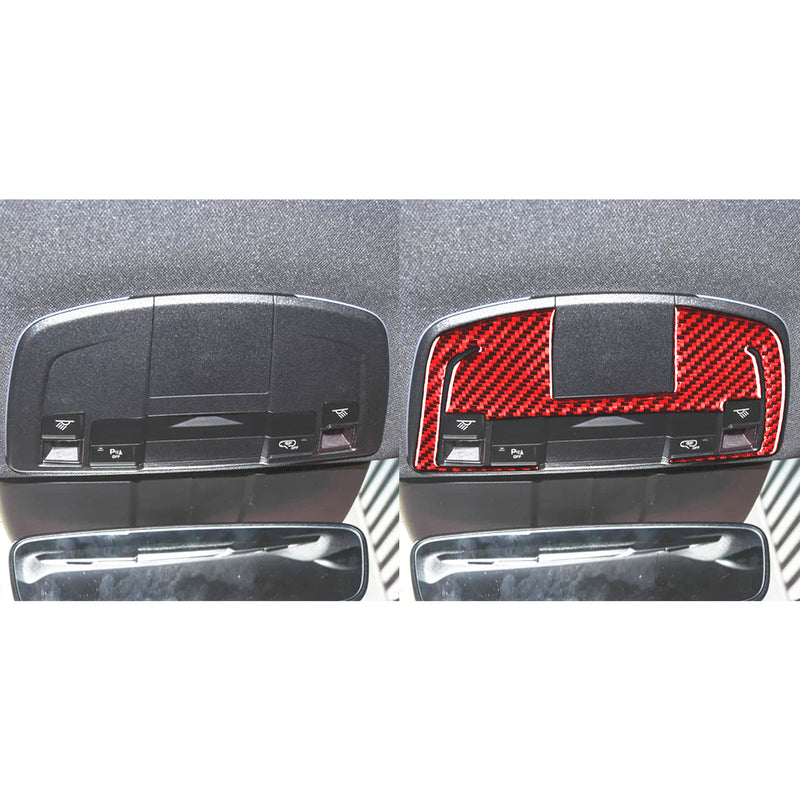 WXZOS Genuine Carbon Fiber Dome Reading Light Trim for Porsche 718 Cayman 2017-2024